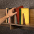 Firmly TILISMA Walnut Bookends for Shelves | Wooden Book Ends for Shelves | Sturdy Book Holders, Stoppers with Metal