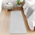 Collive Hallway Runner Rug 2x6, Non Slip Rubber Backed Gray Cotton Carpet, Washable Farmhouse Rug for Hallways