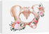 wall26 Canvas Print Wall Art Pelvis Skeleton Blooming Rose Flowers Medical &