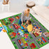 59"x39.4", Kid(59X39.4Inch,Green) Kids Carpet Playmat Rug Car Rug for Kids Cars, Non-Slip Town City Road Map Kids Rugs