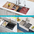 Kraus KRM-11YL Multipurpose Workstation Sink Roll-Up Dish Drying Rack, Colander and Trivet in Yellow