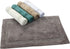 Bath Rug 100% Soft Cotton, 34x21 Inch, Latex Non-Skid Backing, Solid Ivory Color