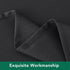 Biscaynebay Textured Fabric Round Tablecloths 60", Black Water Resistant Table Cloth for Dining and Parties