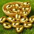 36Pcs 2.3" JOYIN Gold Easter Eggs, Metallic Plastic Empty Eggs Fillable for Easter Hunt Supplies, Basket Stuffers, Toys