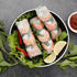Rice Paper Water Bowl, Spring Roll Holder with Side Pocket for Rice Paper Wrappers, Summer Rolls Maker