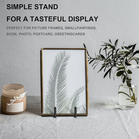 Plate Stands for Display, 3Pack 3Inch Metal Frame Holder for Books, Pictures, Decorative Plates, and Tabletop Art
