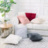 NordECO HOME Luxury Soft Faux Fur Fleece Cushion Cover - 12" x 20" Inch, White, 2 Pack (No Pillow Insert)