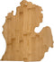 Totally Bamboo Michigan State Shaped Serving & Cutting Board, Large
