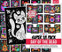 Super Pack of 18 Fuzzy Velvet Coloring Posters - Kids Themed Day of the Dead Halloween Crafts Activity
