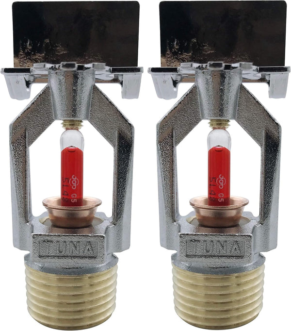 (2 Pack) FM Approved & UL/CUL Listed TUNA Fire Sprinkler Head Horizontal