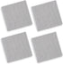 Cackleberry Home Black and White Ticking Stripe Woven Cotton Fabric Napkins, 18 Inches Square, Set of 4