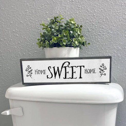 Home Wood Signs (Medium - Wood and Metal, Home Sweet Home)