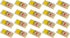 Wooden Snap Mouse Trap, Spring Action with Expanded Cheese Shaped Trigger, 20 Pack