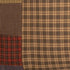 VHC Brands Set of 2 Rustic Bedding Ridge Cotton Patchwork Plaid Standard Pillow Cases, Cedar Green