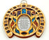 Horseshoe Symbol Hand Fatima Wood Wall Hanging Plaque, Hamsa Home Blessing Gift