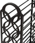 5 SHO-08484 Honey-Can-Do Tier Butterfly Shoe Rack Black