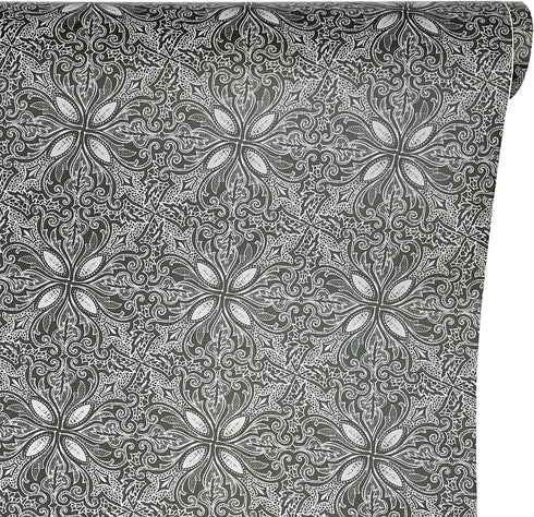 Yifely Vintage Petal Countertop Covering Paper, Self-Adhesive Shelf Liner, 17.7 Inch by 9.8 Feet