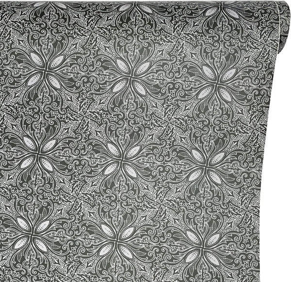 Yifely Vintage Petal Countertop Covering Paper, Self-Adhesive Shelf Liner, 17.7 Inch by 9.8 Feet