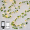 KASZOO 33FT 100 LED Ivy Vine Lights - PVC Plug in Leaf