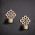Set 2 Openwork Carving Candle Sconces of - Farmhouse Rustic Wall Decor, Wooden Sunflower Candle Holder, Decorative