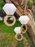 Engagement Party Decorations - Bridal Shower Supplies, Honeycomb Ring Hanging Decorations, Rose Gold Glitter Diamond