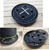NIMYAU Stand,4-Pack 14 inch, Plastic Plant Saucer Elevated Plant Saucer Self-Watering Fabric Pot Base, Use Nonwoven
