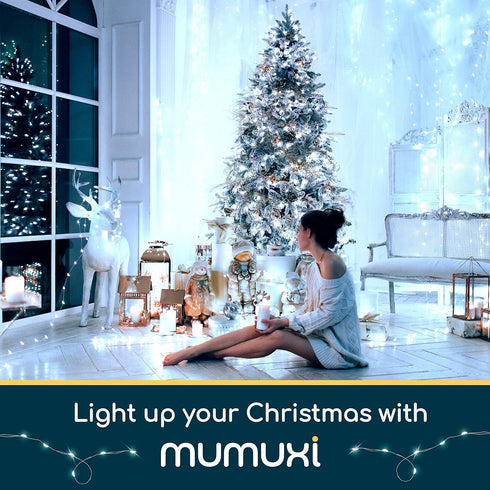 16 Pack 10ft MUMUXI Battery Operated of Copper Wire LED Fairy Lights, Cool White, Easy to Shape, Waterproof