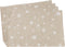 SARO LIFESTYLE 7352.N1319B Snowfall Collection Christmas Placemats with Snowflake Design, Set of 4, 13" x 19"