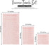 YRALY Set 8-2 2 4 600 100% Set Luxury Pink Towel of Bath Towels Hand Towels Washcloths - GSM Cotton Ring Spun Viscose