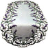 Table Runner with Purple Lavender Lilac Flowers on Antique White Material, Size 44 x 15 inches
