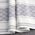 14x72 Inches Grey Table Runner with Tassel Gray & Cream Checks Geometric Design , Woven Washable Heavy Dresser Scarf