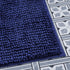 Laura Ashley Butter Chenille Bath Rug, Absorbent Shaggy Bathroom Mat, Non Slip plush Carpet Rugs for Tub and Sink - (20" x 34") Navy