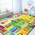 4x6 Chicrug Educational Kids Area Rug for Playroom, TPR Non Slip Kids Classroom Carpet Rug for Learning ABC Animal