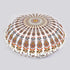 Indian Consigners Floor Cushion Covers 22" Round Mandala Ombre Zipped Ottoman Cover