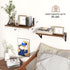 8 Inch Set 2, 16''W 8''D Axeman Floating Shelves for Wall, Deep Brown Wall Shelves of x Rustic Brown Wood Shelves