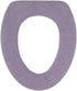 Soft Toilet Seat Cover - Plush, Thick Fabric Warmer for Round, Elongated 14x18" Toilet Seats - Light Lavender