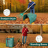LZMYIVE 2 Pack 53 Reusable Garden Waste Bags, Dustpan-Type Yard leaves collector, Gallon Collapsible Lawn Leaf Bag