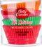 Betty Crocker 100-Count Cupcake Liners, All Holiday Colors: Orange, Pink, Green, Red