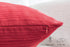 The White Petals Christmas Red Euro Pillow Covers, Faux Silk, 26x26 inch, Pack of 2