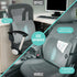 SAMSONITE Lumbar Support Pillow for Office Chair and Car Seat, Memory Foam, Gray