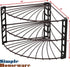 3-Tier Counter Simple Houseware Corner Shelf Organizer, Bronze