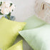 The White Petals Apple Green Throw Pillow Cover - Decorative Washable Cushion Covers for Couch, Sofa, Bedroom, Living