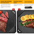 GGC Cast Iron Reversible Griddle, Double-sided Griddle Pan for Indoor and Outdoor Cooking, 20 x 10.5