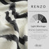 Elrene Home Fashions Renzo Ikat Geometric Room-Darkening Window Curtain, 52"x95", 1 Panel, Black
