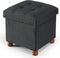 BRIAN & DANY Small Ottoman with Storage, Small Storage Ottoman, Folding Foot