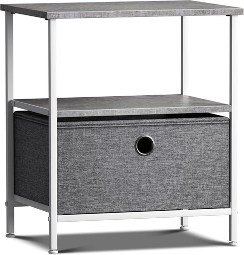 1-Drawer Closets, Sorbus Nightstand Shelf Storage - Bedside Furniture & End Table Chest Dresser with Steel Frame, Wood