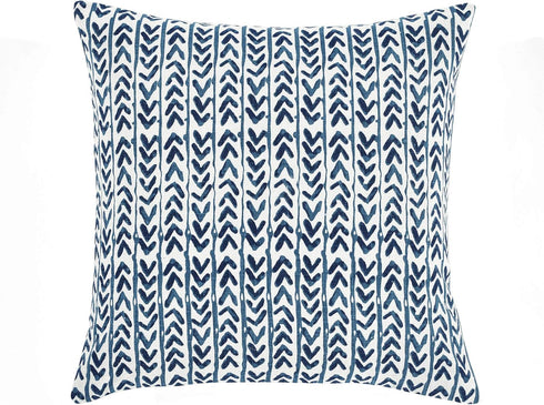Lush Decor Yani Decorative Throw Pillow Cover, 20" W x 20" L, Navy Square Pillow Cover for Bed, Couch, Chair
