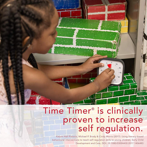 TIME TIMER MOD (Charcoal), 60 Minute Visual Countdown Timer for Classrooms, Silent Operation