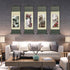 AtfArt Asian Wall Decor, Beautiful Silk Scroll Painting Flowers - Proud Plum, Iron Heart Oriental Wall Hanging