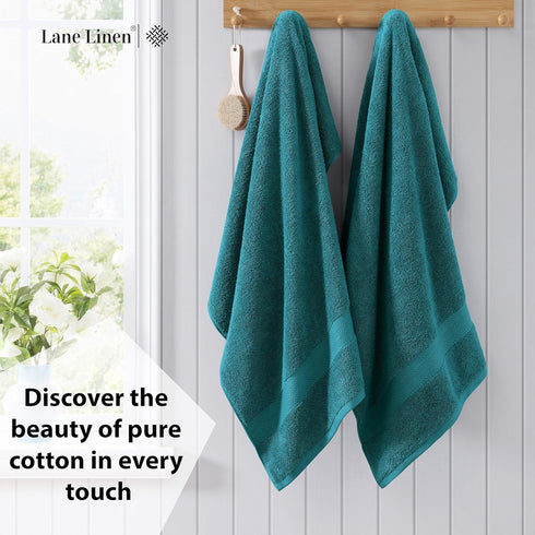 4 Pack Set (28"x54") 100% Set LANE LINEN Premium Bath Towels - Ring Spun Cotton, Large Cotton Towels for Bathroom